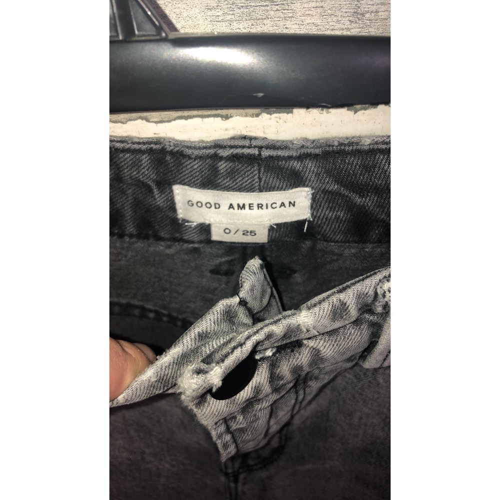 Good American Vintage Two Tone Jean black and gray classic jeans 0/25 - Picture 11 of 13